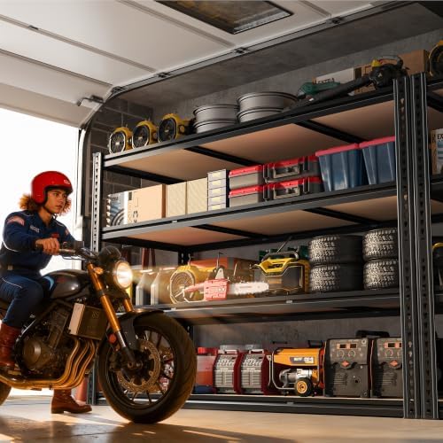 ROOMFAVE 60" W Garage Metal Shelving 2800LBS Storage Shelves, 4 Tier - Image 2