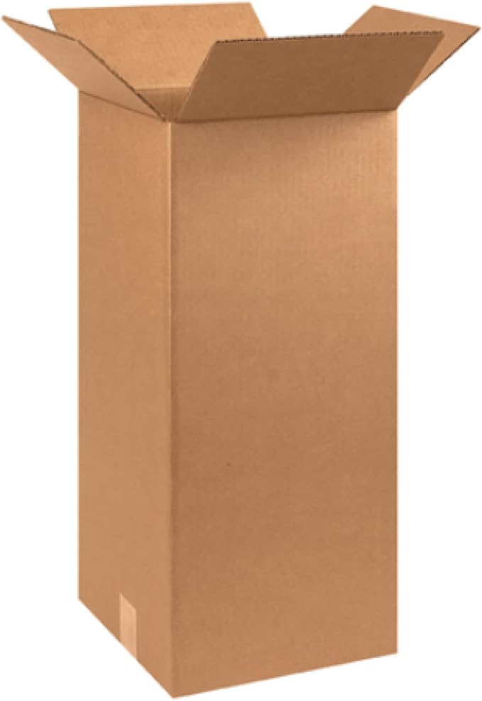 Secure Seal - 10x10x24 Pack of 100 Corrugated Cardboard Packing Shipping by Secure+Seal