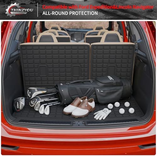 Trunk Mat & Backrest Mats for 2018-2024 Ford Expedition (No Max - Image 6
