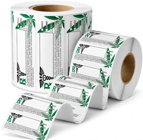 1000 Count 1" x 3" Pre Printed Adhesive Roll Labels for Packaging Use by Unknown