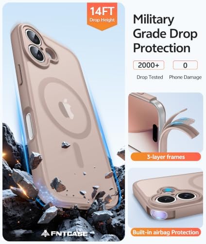 FNTCASE for iPhone 17 Case, Compatible with Magsafe, Glass Screen Protector - Image 6