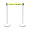 VIP Crowd Control Retractable Belt Stanchion Queue Safety Barrier Set by CrowdControlCenter