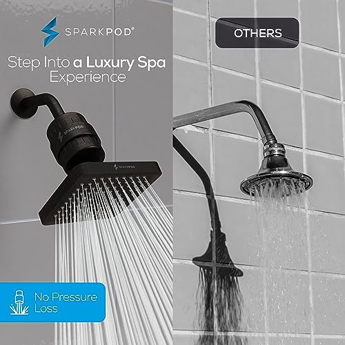 SparkPod Filtered Shower Head, 23-Stage, 6" Square, Oil-Rubbed Bronze - Image 4