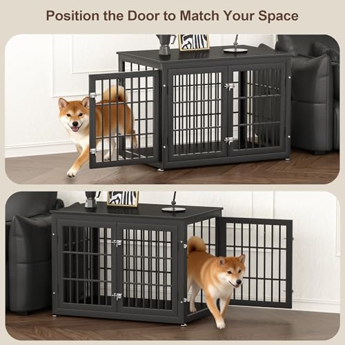 rehomerance 38" Heavy Duty Dog Crate Furniture for Large and Medium Dogs - Image 3