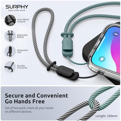 SURPHY 2 Pack Phone Lanyard, Phone Wrist Strap for Case, Camera Wrist Strap - Image 2