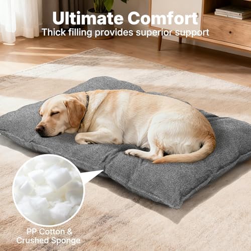 Veehoo Indestructible Dog Bed for Crate, Chew Proof Dog Crate Pad, 35"x22" - Image 6