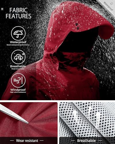 iCreek Rain Suit Waterproof Breathable Lightweight 2-Piece Rain Gear Unisex - Image 3