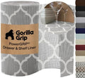 GORILLA GRIP powerGRIP Drawer Shelf and Cabinet Liner, 12"x10', Quatrefoil by GorillaGrip