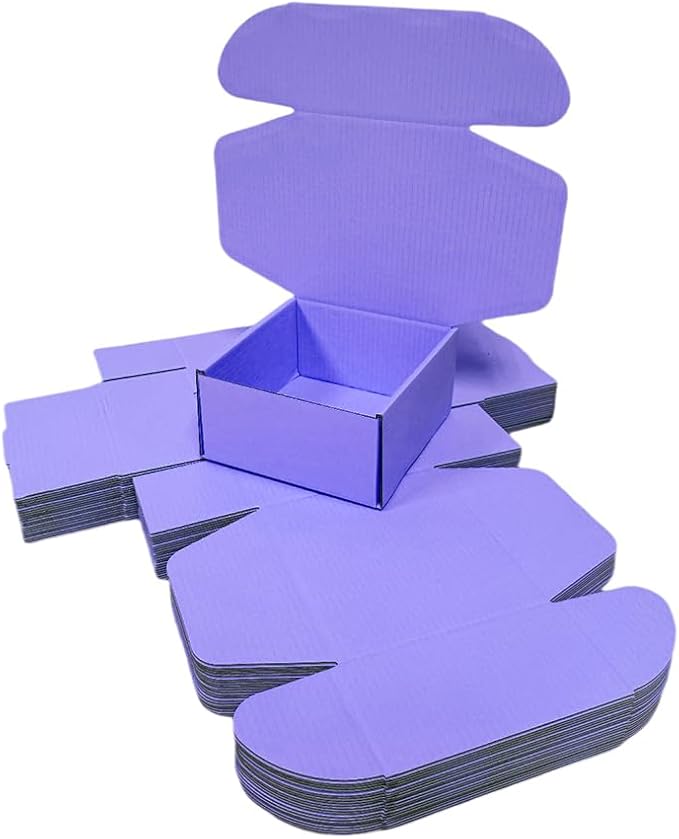 10 Pcs 9.8 x 9.8 x 4 inches Large Size Corrugated Cardboard Gift Boxes - Image 3