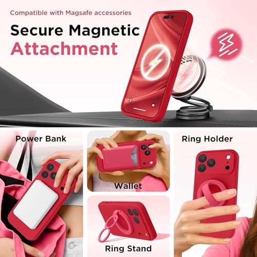 GolbinBox Magnetic for iPhone 18 Pro Max Case/17 Pro Max Case, Red - Image 4