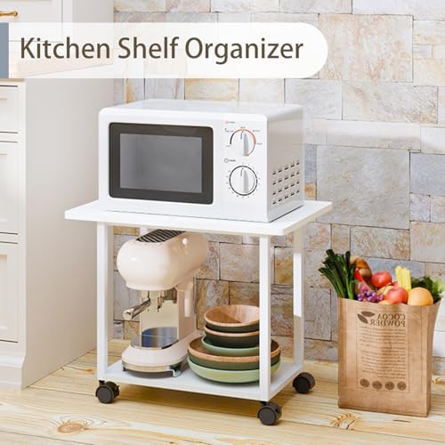 MARTY 22"x15.75" Large Printer Stand Under Desk, Rolling Cart Printer Table - Image 3
