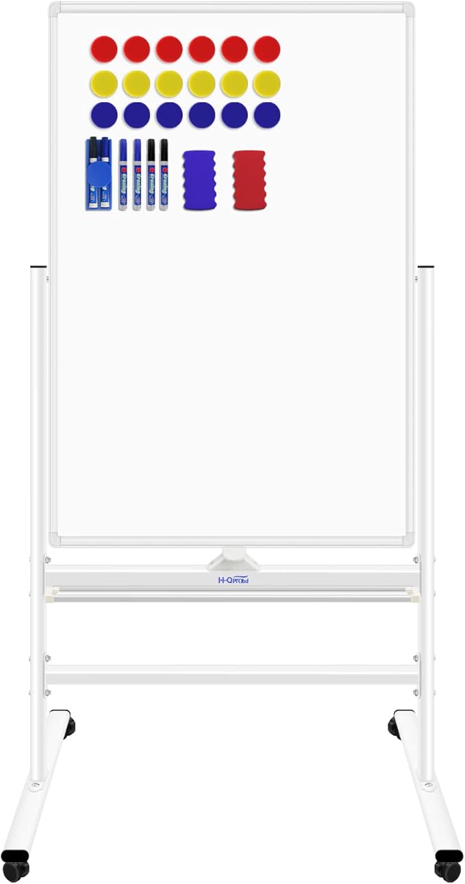 H-Qprobd Magnetic Whiteboard Mobile Dry Erase Board by H-Qprobd