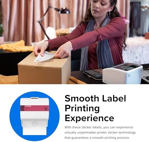 ZEBRA ZSB Series Labels - Potato Starch-Based Printer Label Paper - Recyclable Cartridge for Stickers - Versatile, Cloud-Based Adhesive - Shipping, 4" x 6" - Image 3
