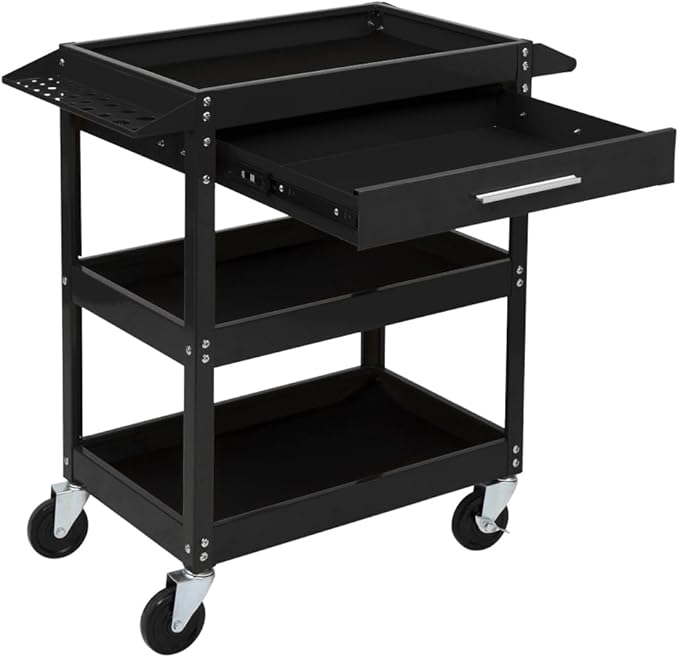 TUFFIOM 3 Tier Rolling Tool Cart by TUFFIOM