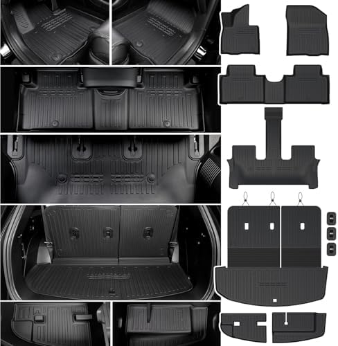 Floor Mats for Hyundai Palisade 2026 2027 Gas Only 7&8 Seats by JOULARISE
