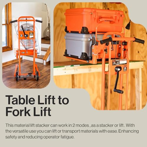 SuperHandy Material Lift Stacker, 330 lb Capacity, 40-Inch Lift - Image 4