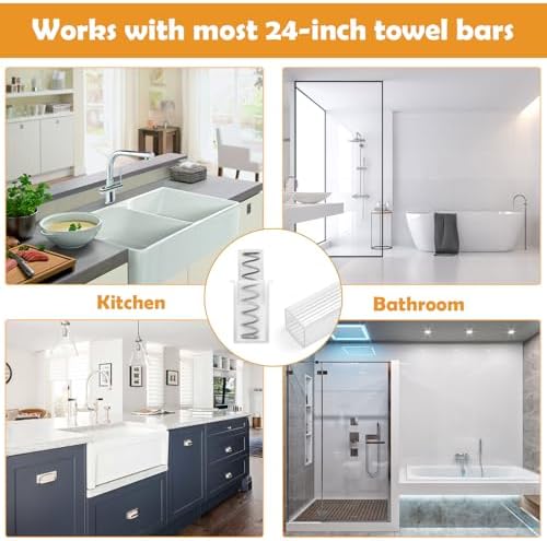 24 Inch Clear Bathroom Towel Bar Replacement Rod for Ceramic Holders - Image 5