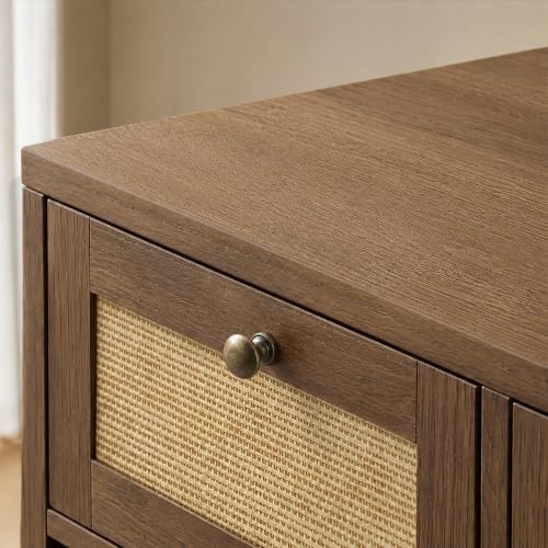 PureCozy 2-Piece Double Dog Crate Furniture, 80 Inch, Dark Oak - Image 4