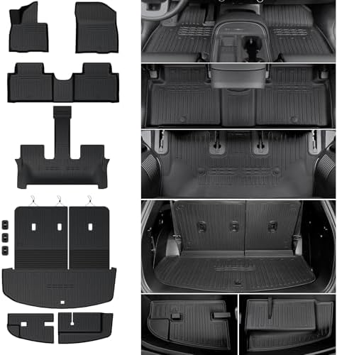 Floor Mats for 2026 2027 Hyundai Palisade 7/8 Seat (Only Gas) by Houclemic