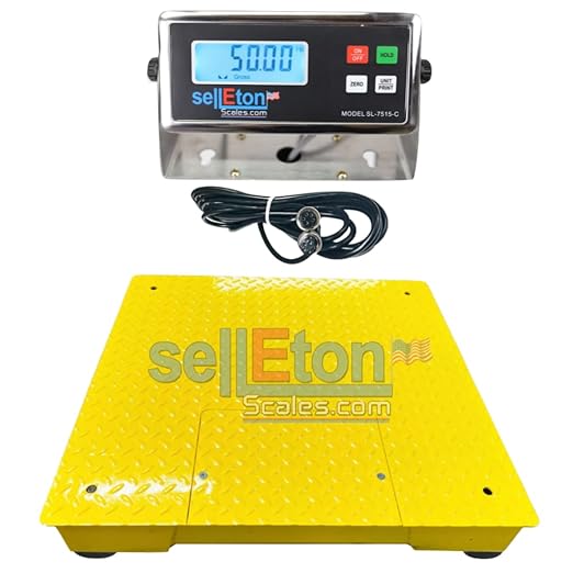 SellEton SL-700-2x2-1K 24" x 24" Industrial Floor Scale by SELLETONSCALES
