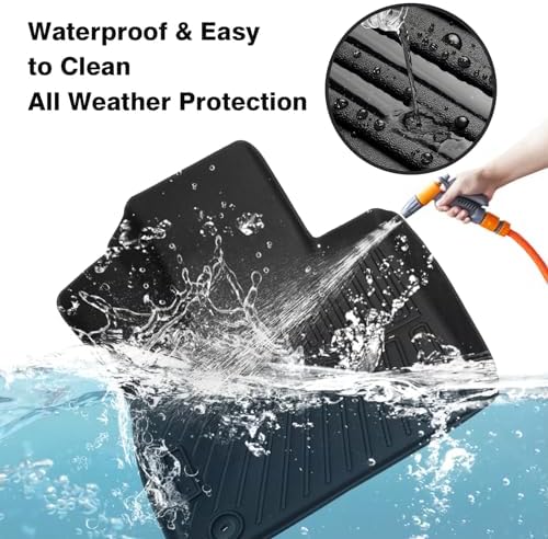Powerty Floor Mats for 2020-2024 2025 Hyundai Palisade All Weather 3D TPE Anti-Slip Car Liners for 1st & 2nd & 3rd Row Accessories - Image 3