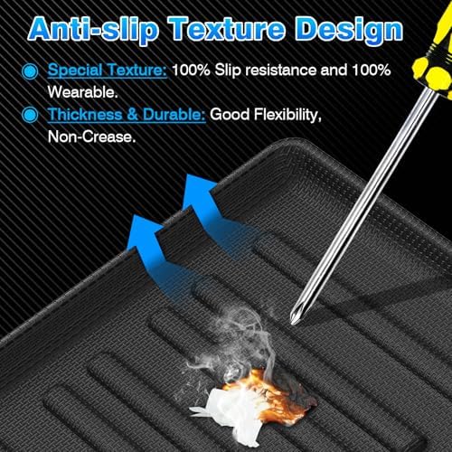Durango Cargo Liner - Trunk Mat for Dodge Durango 6 & 7 Seats 2016-2025 2026, All Weather Cargo Mat for Durango Accessories, Heavy Duty Car Mats, Car Accessories - Image 4