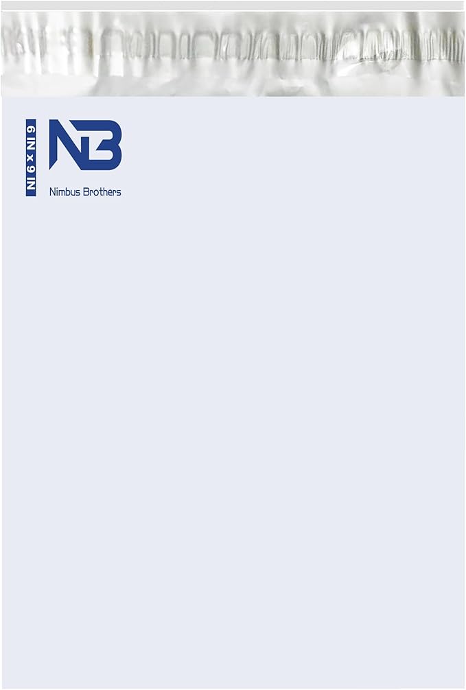 NB 6x9 Inch – 100 Pcs White Poly Mailers Strong Adhesive Self-Seal Shipping by NimbusBrothers
