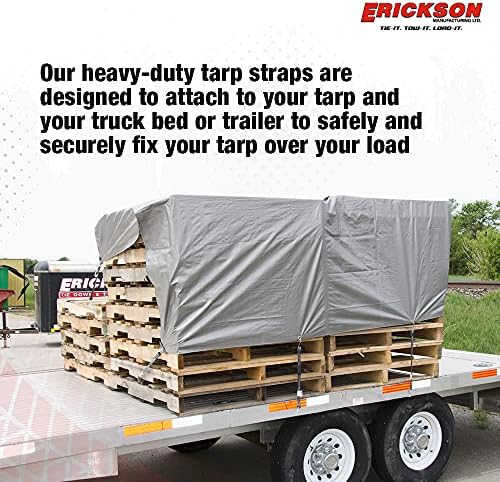 Erickson 06601 10" Long Industrial EPDM Rubber Tarp Strap, (Pack of 4) - Image 4