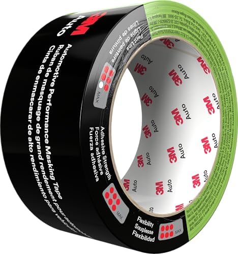 3M Automotive Performance Masking Tape, 03435, 48 mm x 32 m, 1 Roll - Image 2