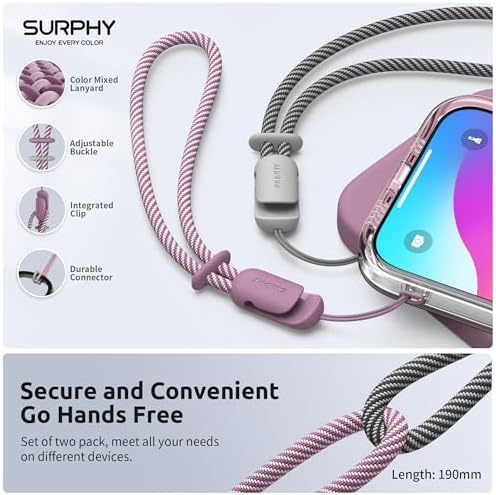 SURPHY 2 Pack Phone Lanyard, Phone Wrist Strap for Case, Camera Wrist Strap - Image 4