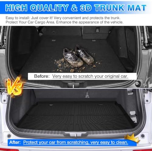 CRV Cargo mat - Trunk Mat for Honda CRV 2023-2026 (Include Hybrid), All Weather Trunk Mat for CRV Accessories, Heavy Duty Rubber Mats, Car Accessories - Image 6