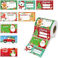 500 PCS Christmas Gift Tags,Christmas Name Tags Stickers Roll, Self-Adhesive Christmas Labels for Presents, Gift Bags, Boxes, Xmas Holiday Wrapping Paper Christmas Decorations by Siawoy