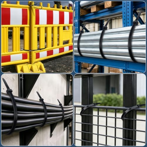 Large Zip Ties 48 inch,20 Pack Long Zip Ties Heavy Duty Big Black Cable Ties with 220 lb Tensile Strength. - Image 6