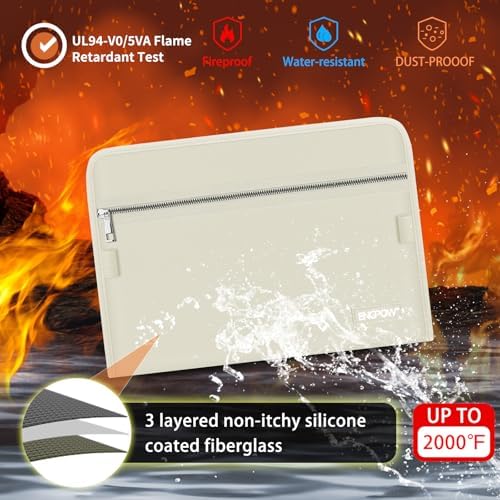 ENGPOW Expanding File Folder,Fireproof 13 Pockets Document Organizer Bag - Image 2