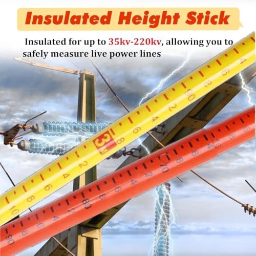 26 33 40 50 60 Ft Height Pole Measuring Stick - Image 5
