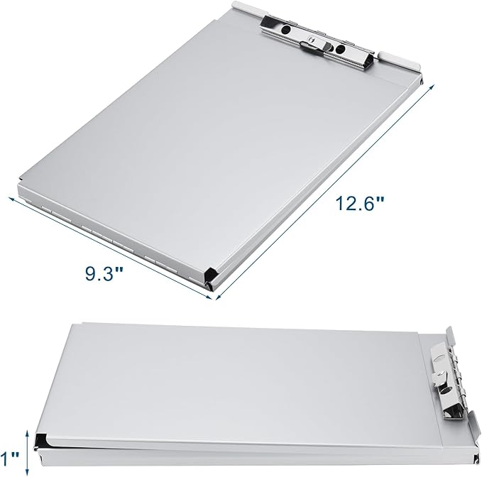 ZCZN Recycled Aluminum Storage Clipboard, Clipboard Box Set of 4, Form Holder - Image 2