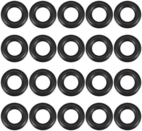 uxcell Nitrile Rubber O-Rings 14mm OD 7mm ID 3.5mm Width, Metric Sealing Gasket for Automotive Machine Plumbing, Pack of 20 by uxcell
