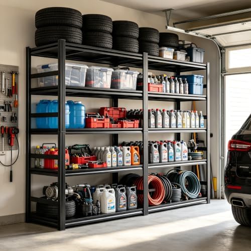 PRESTELION Garage Shelving 3000 LBS Adjustable Metal Storage Shelves - Image 3