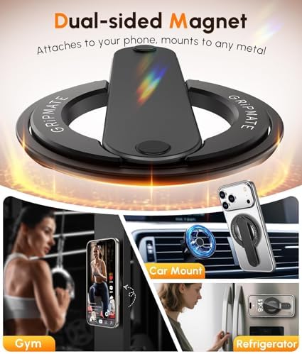 GripMate 2nd Magnetic Phone Ring Holder, Slim MagSafe Finger Loop Grip - Image 3