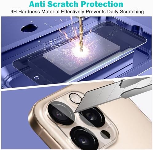 PEHAEL for iPhone 16 Pro Max Privacy Screen Protector+Camera Lens Protector - Image 6