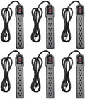 KMC 6-Outlet Surge Protector Power Strip 6 Pack by KMC