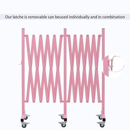 GYMTIME Expandable Metal Barricade, Flexible Mobile Safety Barrier, Folding - Image 6