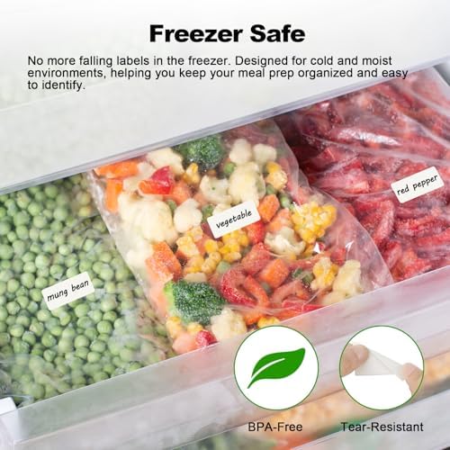 MaxGear 1000 Removable Freezer Labels 1x2 Inch - Image 5