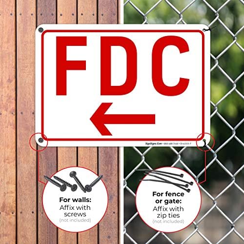 FDC Left Arrow Sign, - Image 4