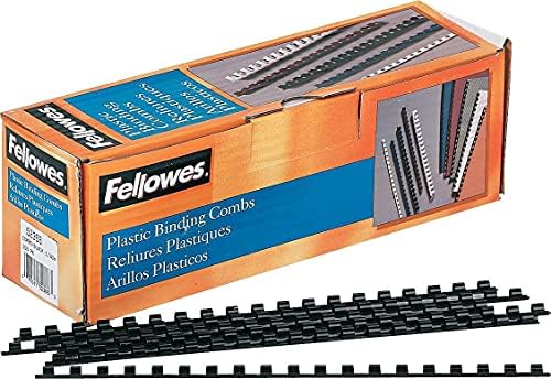Fellowes 1/4-Inch Plastic Binding Combs, Teacher Must-Haves School Supplies, 20-Sheet Capacity, 100-Pack, Black (52366) - Image 4