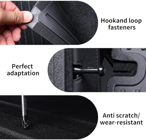 Cargo Mat with Backrest Protection for 2026 Honda Passport,TPE All Weather Protection Cargo Liner with Velcro Rear Seats Backrest car Accessories-Black - Image 4