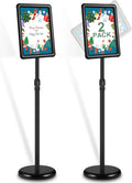 JACNITAD 2 Pack Adjustable Sign Holder Stand by JACNITAD