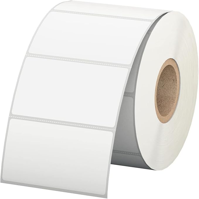 2.25" x 1.25" White Direct Thermal Labels, Replacement by Anylabel