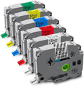 12mm 0.47 Inch Laminated TZe Multicolor Replacement P Touch by Tzeroklabeltape