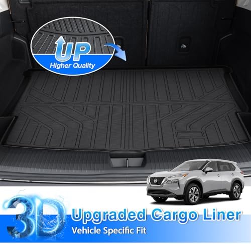 Cartist Floor Mats & Cargo Liner Custom Fit for Nissan Rogue 2021-2025 2026 (NOT for Rogue Sport) Accessories All Weather Cargo Liners Carpet Protection TPE Odorless - Image 5
